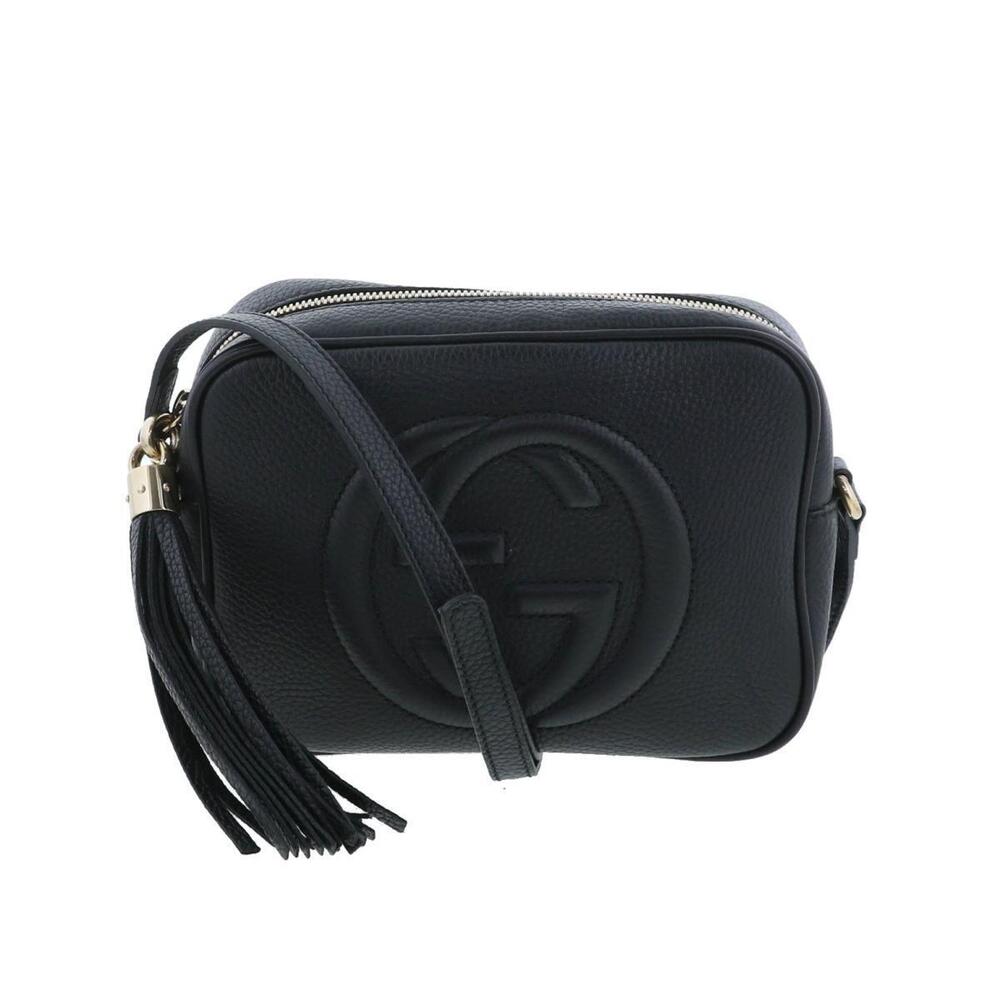 GUCCI Soho Disco Shoulder Bag Messenger Black AB